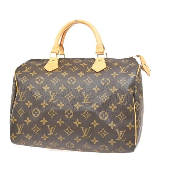 LOUIS VUITTON Speedy 30 Travel Hand Bag Monogram Leather Brown M41526 46EF354 - Picture 1 of 16